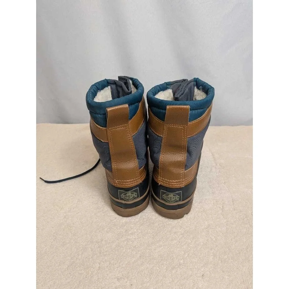 Rugged Outback‎ Teal Brown Quilted Insulated Winter Snow Boots Size 8